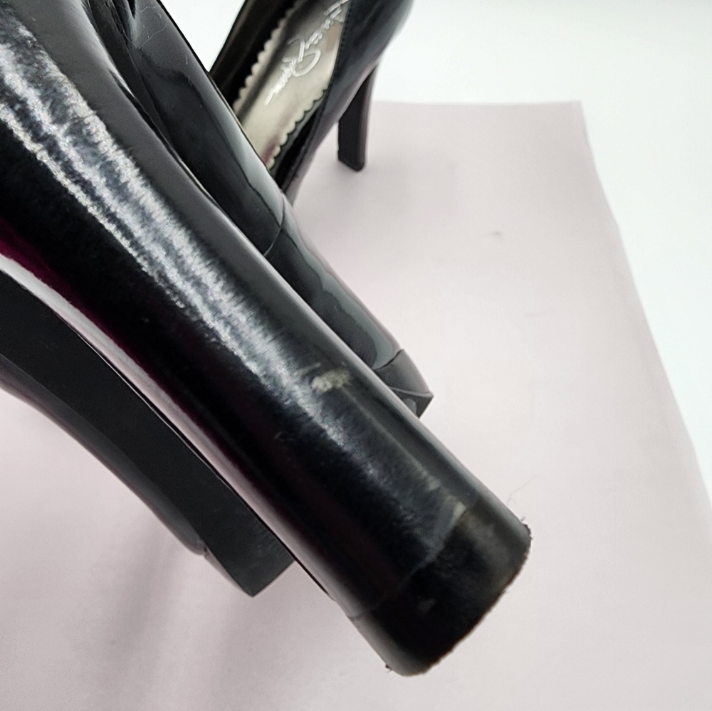 Jessica Simpson Patent Leather Platform Heel Size 8.5 - Picture 3 of 14